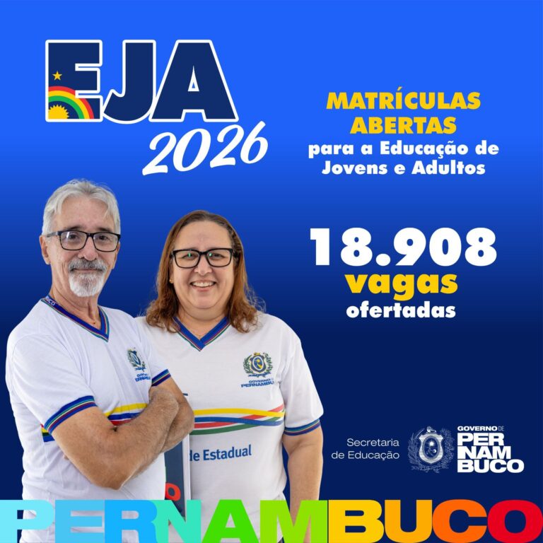 SEE Abre 18.908 Vagas na Educação de Jovens e Adultos em Pernambuco