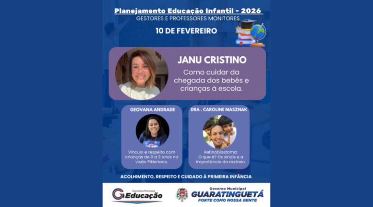 Planejamento da Educação Infantil 2026: Um passo importante para Guaratinguetá