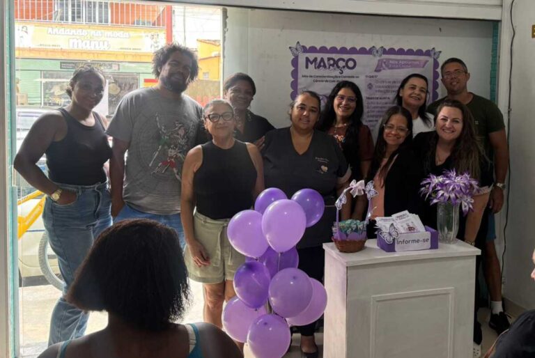 Ação do Março Lilás e Amarelo Mobiliza Comunidade em São Pedro da Aldeia