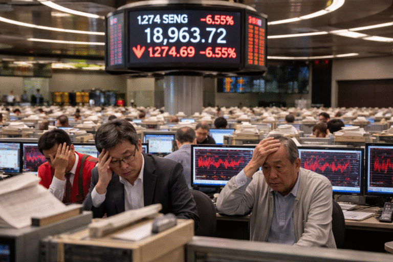 Hang Seng em Queda Livre: O Índice Pode Chegar a H$20.000?