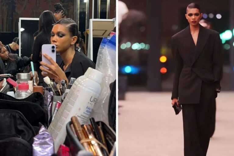 Thalita Ferreira Brilha na Abertura do Desfile da Saint Laurent na Semana de Moda de Paris