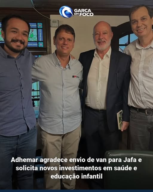 Van para Jafa e Investimentos na Saúde e Educação em Garça Van para Jafa e Investimentos na Saúde e Educação em Garça