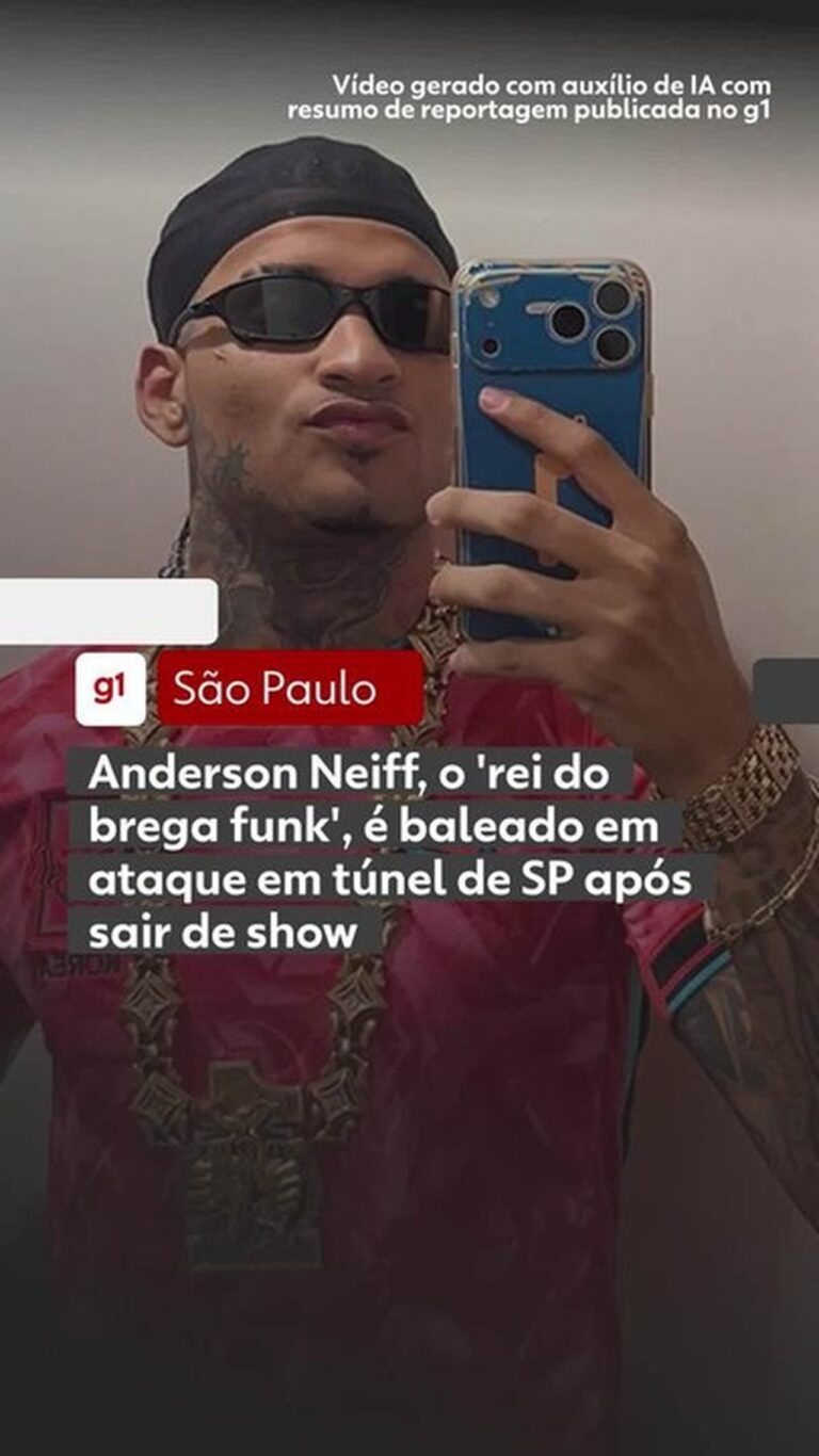 Anderson Neiff, o 'rei do brega funk', é baleado em ataque em São Paulo após show