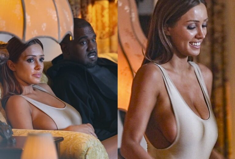 Bianca Censori Reinterpreta a Moda dos Anos 80 em Noite com Kanye West