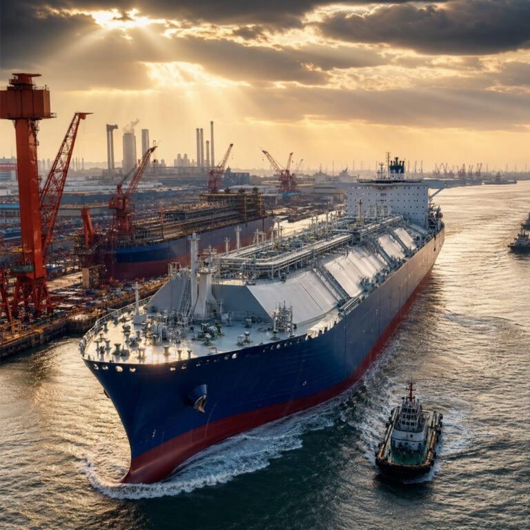 China Lança Celsius Georgetown: O Maior Navio de Transporte de GNL da História